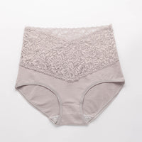 Sexy Transparent Lace Cotton Underwear Women's Buttocks Without Trace