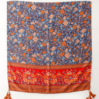 Women's Shawl Red And Blue Classical Nation