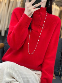 National Style Sweater Sweater Thickened Warm Stylish Shirt Long Sleeve
