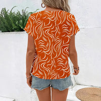 New Womens Shirt Short Sleeve Top