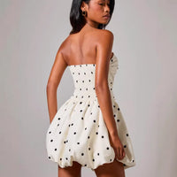 Cross-border Women's Polka Dot Printed Mini Tube Dress