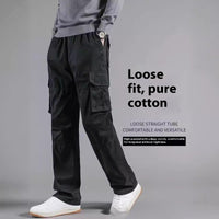 Men's Multi-pocket Plus Size 100 Cotton Cargo Pants