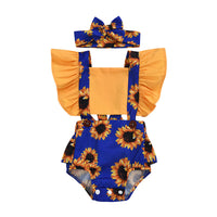 Leopard Print Onesie Toddler Strap Triangle Rompers