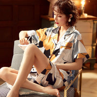 Short-sleeved Shorts Suit Thin Loose Breathable Loungewear