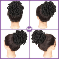 African Wig Bun Hair Bag Drawstring Dreadlocks Afro Hair Bag