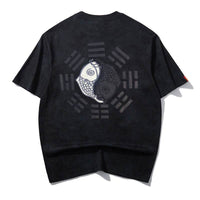 Koi Top Chinese Trendy Embroidered Short Sleeve
