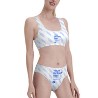 Soft And Smooth Split Sports Swimsuit