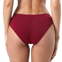 Women's Cotton Underwear Mid-waist Heart-shaped Briefs