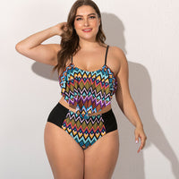 Fat woman plus fat split swimsuit