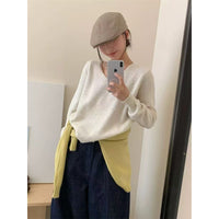 Versatile Slimming Long-sleeve Knit Top
