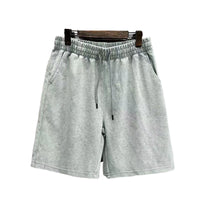 Men's Solid Color Distressed Shorts Loose Casual