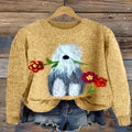 Needle Digital Printing 3D Round Neck Sweater Street Comfortable