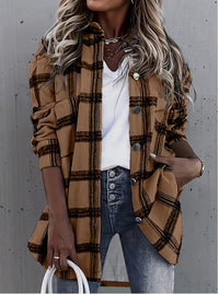 Women's Casual Button Fashion Shirt Coat