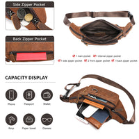 Multifunctional Mens ShoulderCrossbody Waist Bag