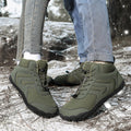 Men's Casual Cotton-padded Shoes High-top With Velvet Warm Snow Boots