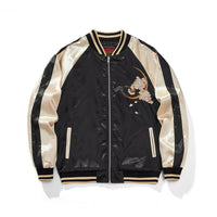 Mens Loose Fit Polyester Embroidered Chinese Style Jacket