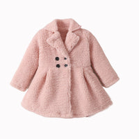 European And American Girls' Plush Coat