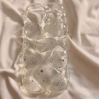 Advanced Rhombic Gold Foil Glitter Mobile Phone Case