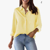 European And American Trendy Shirt Striped Pattern Printed 3D Shirt