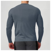 Mens Quick-Dry Breathable Long-Sleeve Sports And Fitness T-Shirt