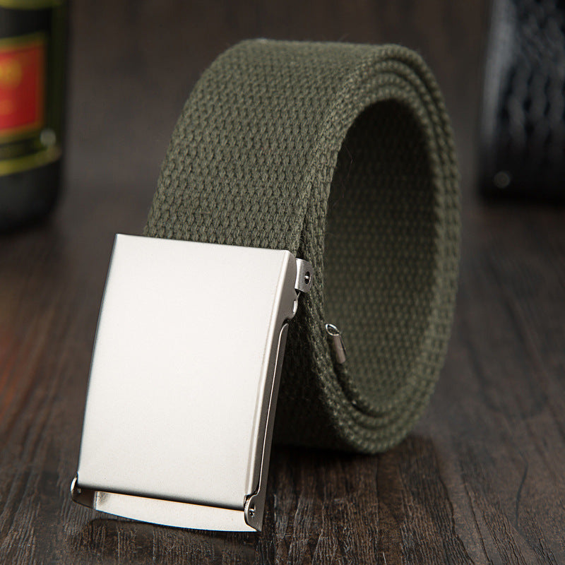 Matt Buckle Canvas Belt Candy Color