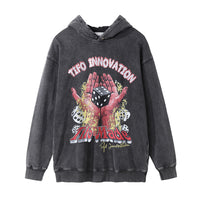 Men's Old Washed Hooded Sweater
