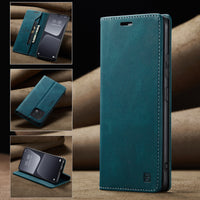 Youth Business Frosted Vintage Flip Leather Case