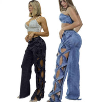 Women's Side Hollow S Line Denim