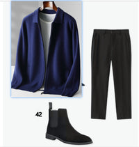 Men's Autumn And Winter Wool Knit Cardigan Loose Outer Wear