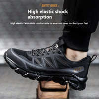 Anti Smashing And Puncture Lightweight Soft Soled Steel Toe Work Shoes