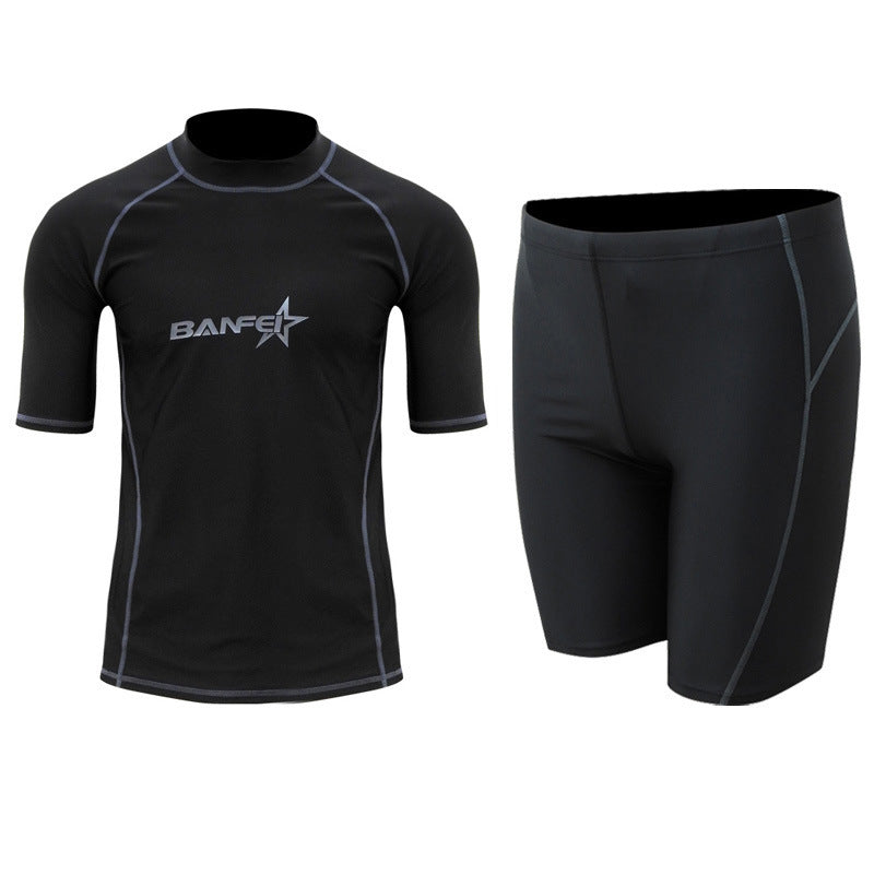 Quick-drying Half Sleeve Suit Swimsuit Snorkeling Surfing Wetsuit Suit