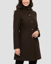 Womens Autumn Winter New Arrival Fashionable Casual Stand-Up Collar Coat
