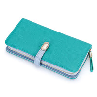 Large Pattern Zipper Handbag Phone Holder Large Capacity