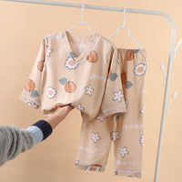 Children's Summer Thin Print Homewear Set