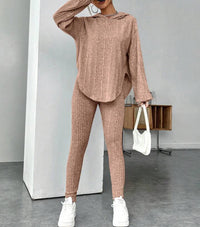 Relaxed Hooded Stylish And Chic Pants Set