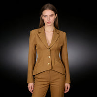 New Stylish Slim-Fit Waist-Cinching Suit Jacket
