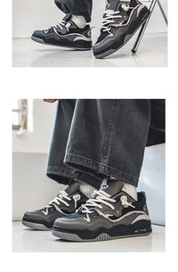 Retro Leisure Height Increasing Non-slip Design Bread Tide Men's Shoes