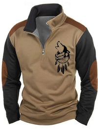 Men's Zipper Casual Men's Personality 3D Digital