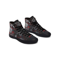 Fashion Printed Couple High Top Canvas Shoes