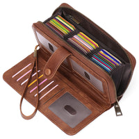 Expanding Card Holder Women's Long Wallet Passport Bag