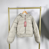 Hooded High Waist Ultra Short Cotton Jacket