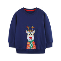 Christmas Boy's Hoody European And American Style Embroidery