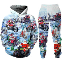 Fashionable Sporty Long-sleeve Pullover Hoodie Set
