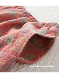 New Chinese Style Double Pure Cotton Gauze Pajamas For Women Spring Autumn Set