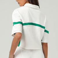 Casual T-shirt With A Polo Collar Quick-drying Fitness And Yoga Wear