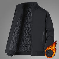 New Middle-aged And Elderly Jacket Men's Coat Cotton Padded Warm Stand Collar Top Clothes Casual Cotton-padded Clothes