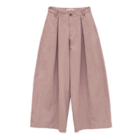 Womens Structured Three-dimensional Pleated Loose-fit Wide-leg Pants