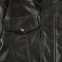 Fall Retro Hip Hop PU Leather Jacket For Men