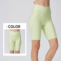 Men's And Women's Same High Elastic Multi-pocket High Waist Compression Shorts