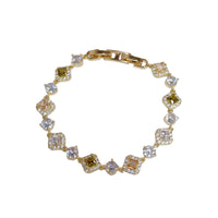 Light Luxury Fashionable All-Match Micro-Set Colorful Zircon Bracelet